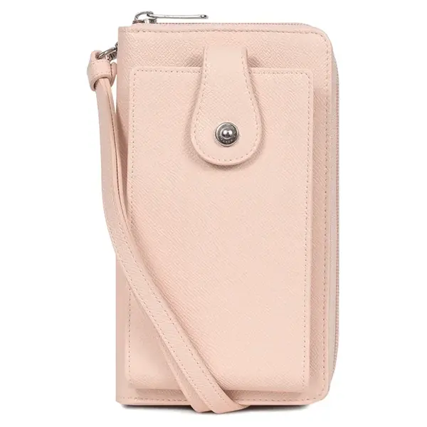 Dámská kabelka na mobil a doklady Hexagona Valeri - růžová