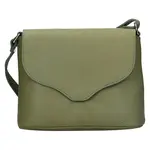 Dámska kožená crossbody kabelka Italia Alice - zelená