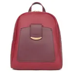 Elegantný dámsky batoh Hexagon Liniz - tmavo červená