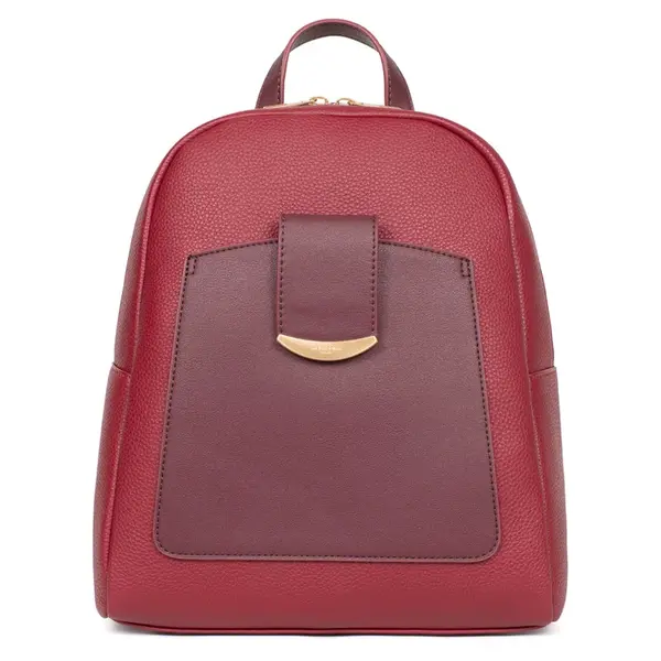 Elegantný dámsky batoh Hexagon Liniz - tmavo červená