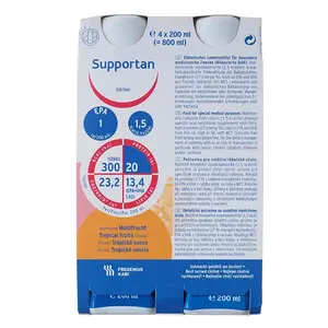 SUPPORTAN Drink, roztok tropické ovoce 4 x 200 ml