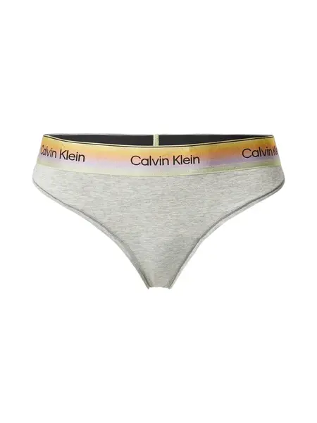 Calvin Klein Underwear Tangá  žltá / sivá melírovaná / svetlofialová / čierna