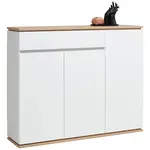 Xora BOTNÍK, bílá, dub artisan, 135/112/38 cm