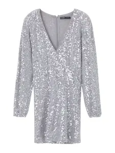 Pull&Bear Šaty  strieborná