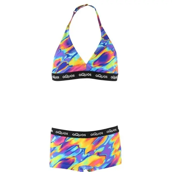 AQUOS KESTREL Dívčí sportovní dvoudílné plavky, mix, velikost 140-146