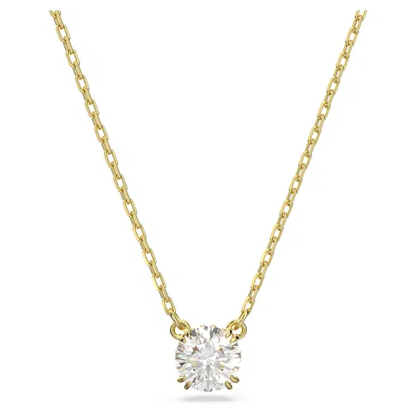 Swarovski Elegantní pozlacený náhrdelník se Swarovski krystalem Constella 5636703