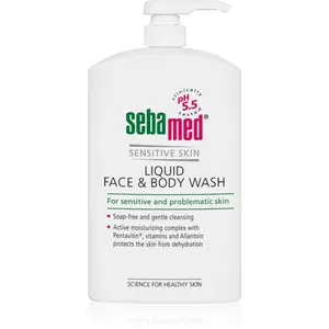 Sebamed Face & Body Wash Sensitive Skin jemná mycí emulze na tělo a obličej pro citlivou pokožku 1000 ml