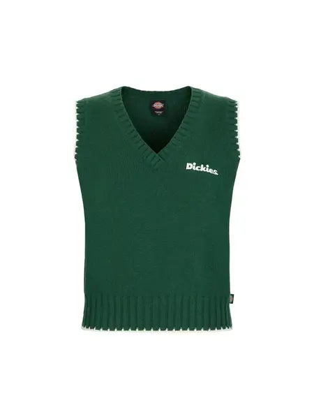 DICKIES Sveter 'Slayden'  zelená / biela