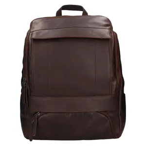 Cestovný kožený batoh The Chesterfield Brand Rich – hnedá