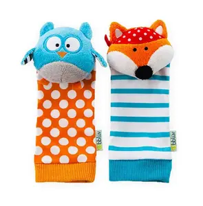 Bblüv Chrastící ponožky Düo Owl/Fox 1 pár