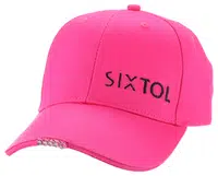Kšiltovka s LED světlem 25 lm, nabíjecí USB, maskáč, univerzální velikost - SIXTOL B-CAP Barva: růžová