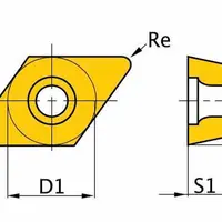 OPTIMUM Břitové destičky D/55°, 5 ks