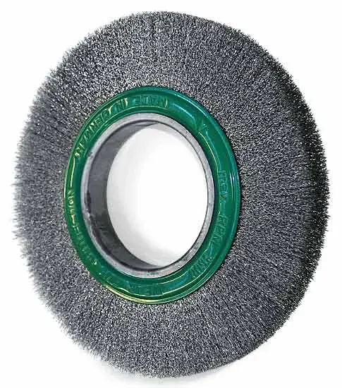 Metallkraft® Drátěný kotouč vlnitý na nerez 250 x 30, O drátu 0,2 mm