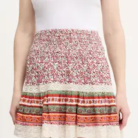 Sukně Superdry růžová barva, mini, áčková, W7210348A-F4C