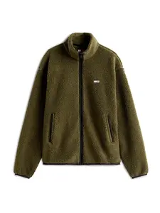 Tommy Jeans Prechodná bunda  olivová