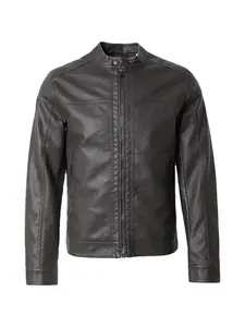 JACK & JONES Prechodná bunda 'Warner'  čierna