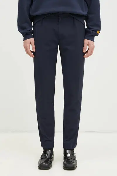 Kalhoty Paul Smith pánské, tmavomodrá barva, jednoduché, M1R-056Z-N02382