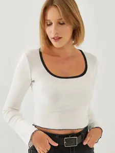 Bianco Lucci Tričko  šedobiela