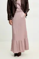 Sukně Answear.LAB růžová barva, maxi, áčková