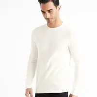 Krémový pánsky basic sveter Celio Bepic
