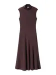 MANGO Šaty  tmavohnedá