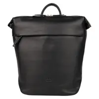 Rolovací dámsky kožený batoh Bellicci Kimora – čierny