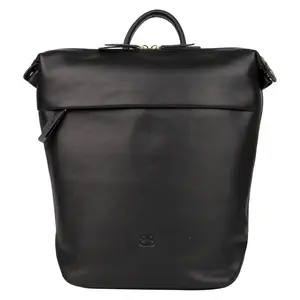 Rolovací dámsky kožený batoh Bellicci Kimora – čierny