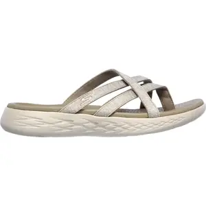 Skechers ON-THE-GO 600 Dámské pantofle, béžová, velikost