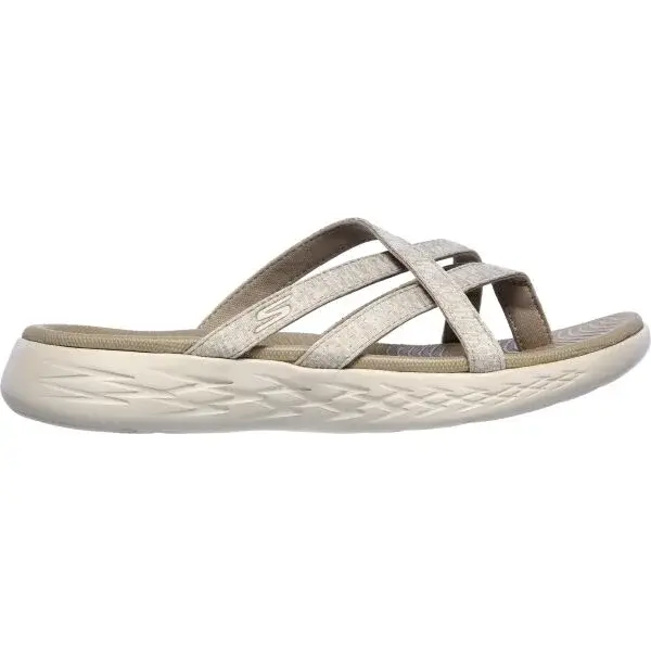 Skechers ON-THE-GO 600 Dámské pantofle, béžová, velikost