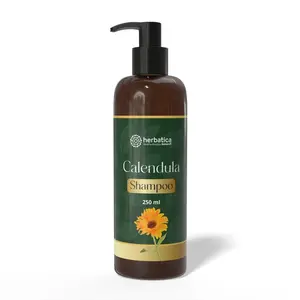 Calendula Shampoo – nechtíkový šampón na podporu rastu vlasov – 250 ml - Herbatica