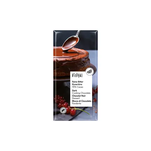 VIVANI Čokoláda hořká na vaření BIO 150 g