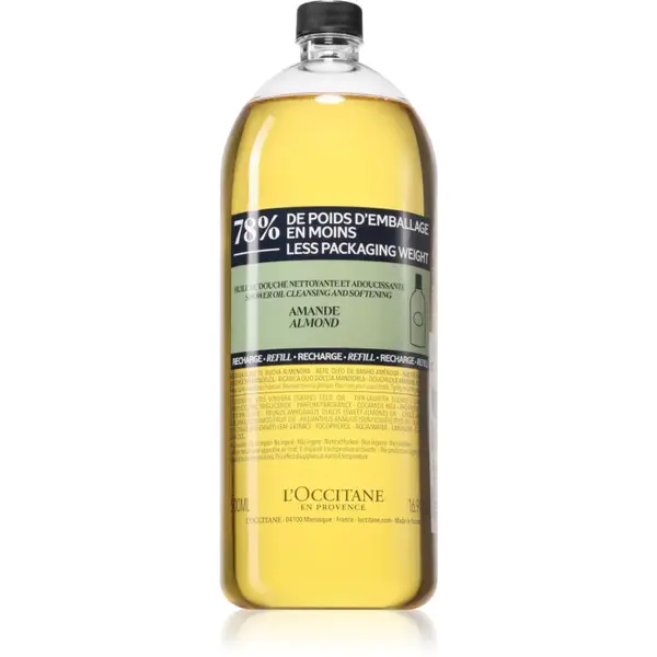 L’Occitane Almond pečující sprchový olej Refill 500 ml
