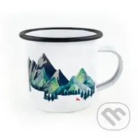 Smaltovaný hrnek Hory