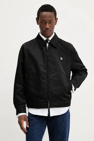 Bunda HUGO Belto2531 černá barva, přechodná, 50541595