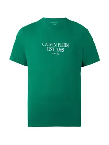 Calvin Klein Jeans Tričko '30S'  zelená / biela