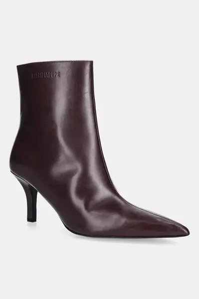 Kožené členkové topánky Patrizia Pepe