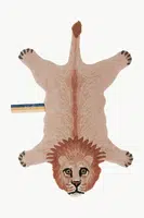 Vlněný kobereček Doing Goods Pinky Lion Rug růžová barva