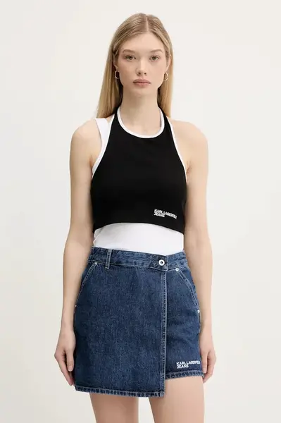 Top Karl Lagerfeld Jeans černá barva, A3W17046