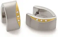 Boccia Titanium Titanové náušnice s pravými diamanty 05002-04