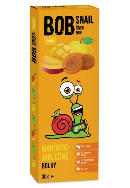 ŠNEK BOB mango-jablko ovocné rolky 30 g