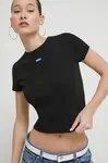 HUGO Blue tričko dámske bavlnené s elastanom Baby Tee_B