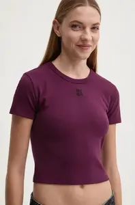 HUGO crop top dámsky s bavlnou Delanor