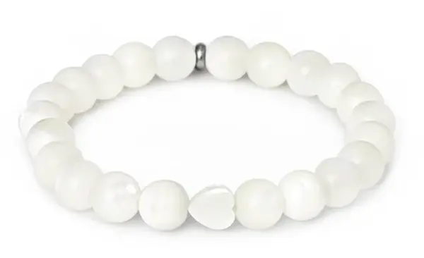 Agato Korálkový náramek z perleti MINK148/17