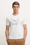 Sportovní triko Salewa Eagle pánské, bílá barva, 00.0000029100