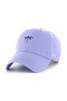 Bavlněná baseballová čepice 47 brand Animal Base Runner fialová barva, hladká, XX-BSRIC1411GWS-LV