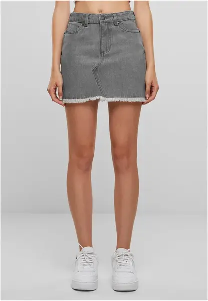 Women's Mini Denim Skirt UC - Grey
