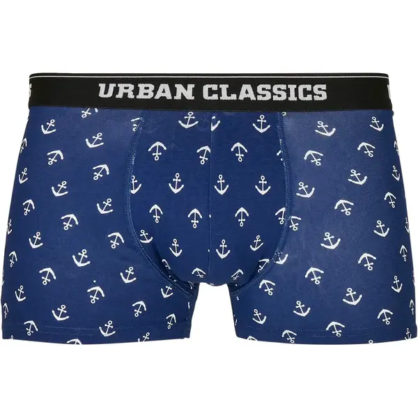 Men's Boxer Shorts 5-pack anchor aop+blk+blk+cha+cha
