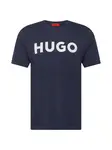 HUGO Tričko 'Dulivio'  tmavomodrá / biela