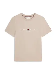 TOMMY HILFIGER Tričko  béžová / biela