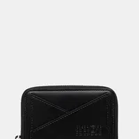 Kožená peněženka MM6 Maison Margiela černá barva, SA6UI0016.P7183
